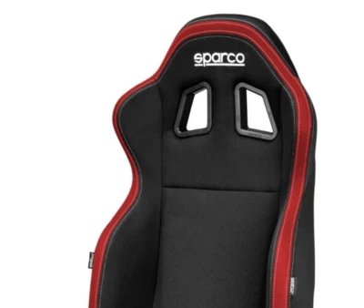 Sparco R100 黑色和红色赛车座椅躺椅通用  — 第 1/4 张图片