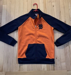 Victoria Secret Detroit Tigers MLB Full Zip Jacket Orange & Navy Blue S 74.95 - Picture 1 of 16