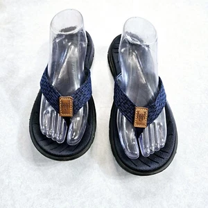 Kuailu Womens size 40 / US 9 Navy Blue Cushioned Flip Flops Preowned Good Cond - Picture 1 of 9