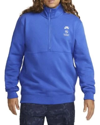 Sz MD - Nike SB x Fly Streetwear 1/2 Zip Fleece Skate Top DQ7312-480 - Image 1 of 4