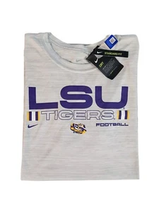 Nike LSU Tigers Dri-FIT Football T-Shirt Men's Size 2XL New DH7952 100 - Picture 1 of 10