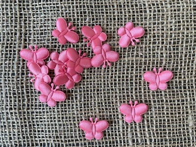 Apliques de tela mariposa color Upick 13 piezas adornos - álbum de recortes arco para el pelo H46 Foto 1 de 4