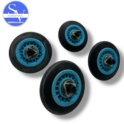 Samsung Dryer Drum Support Roller DC97-07523A DC97-07523B DC97-16782A (SET 4) - Image 1 of 2
