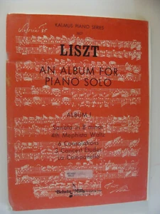 Franz Liszt Album I Piano Solo Sonata B minor 4th Mephisto Waltz 6 Consolations+ - Picture 1 of 2