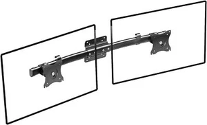 Dual Monitor Wall Mount, Single to Double VESA Bracket Adapter, Horizontal Assem - Picture 1 of 9