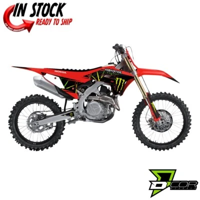 Kit de gráficos D'COR Monster Energy Slash Honda CRF250R 2022 CRF450 21 - Imagem 1 de 3