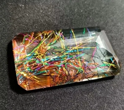 Rutilated Quartz Natural EMERALD Cut 149-150 Ct Loose EGL Gemstone Certified - Image 1 of 4