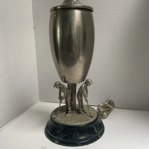 PGA Tour Home Triple Golfer Figures Golf Brass Table Lamp Trophy 30” - Picture 1 of 21