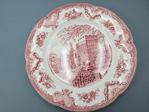 Johnson Bros England Old Britain Schlösser Rosa 12" Hackplatte Platte - Bild 1 von 6