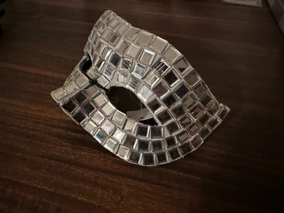 Mirrored eye mask halloween, mardi gras, costume, masquerade - Image 1 of 4