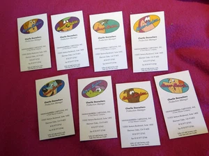 8 vintage Hanna-Barbera business cards sherman oaks CA top cat yogi bear wally g - Picture 1 of 16