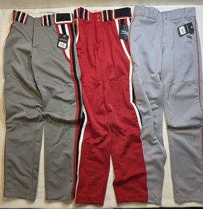 Pantaloni da baseball lunghi Boombah. Lotto di 3. Rosso e grigio. Taglia 26 - Foto 1 di 12