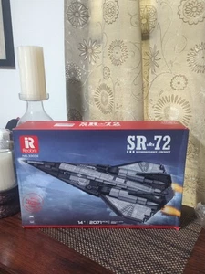 SR-72 Darkstar Blackbird Jet 2071 Piece Set bricks Building Blocks - Picture 1 of 3