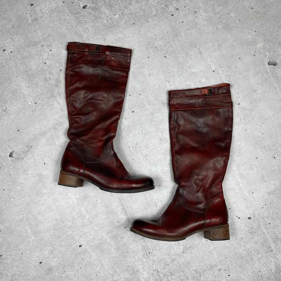 A.S. 98 Airstep 40/US 9.5 Botas hasta la rodilla Patchwork Boho Hippie Botas de Vaquero Foto 1 de 4