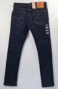 Levi’s 512 Slim Taper Stretch Jeans Men's Size 31x30 Blue Dark Wash Denim - Picture 1 of 7