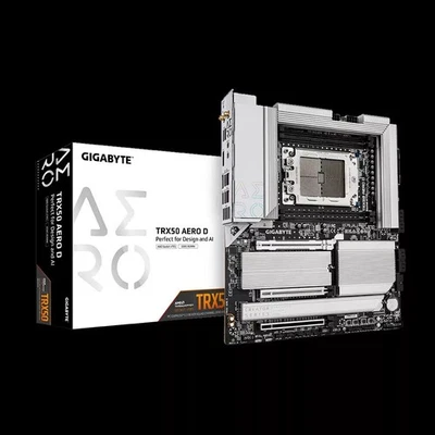 Gigabyte TRX50 AERO D Support AMD Ryzen Threadripper PRO 7000 7960x/7970x CPU - Image 1 of 4