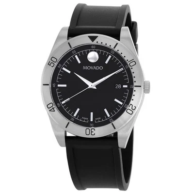 Relógio masculino Movado Sport quartzo mostrador preto 607989 - Imagem 1 de 3