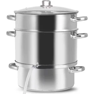11 Qt. Stainless Steel Fruit Juicer Steamer - Picture 1 of 12