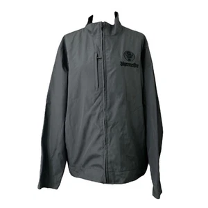 Men’s XL Windbreaker Jacket Jager Meister Charles River Green Full Zip - Picture 1 of 12