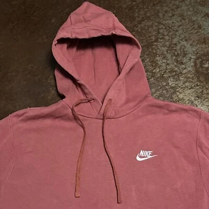 Nike Sportswear Club Fleece Hoodie Mens Size Medium BV2654-661 Cedar Red - Picture 1 of 9