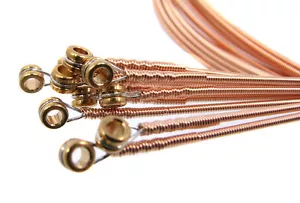 12-pack 52-Gauge (.052") Phosphor Bronze Wound Guitar Strings- Made in the USA! - Picture 1 of 2