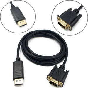 HDMI DP to VGA Cable HD-15 D-SUB Video Adapter Cord For PC Monitor Game HDTV mo - Picture 1 of 6