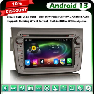 8-Cœurs 64GO Android 14 GPS Autoradio CarPlay pour Alfa Romeo Mito TNT BT DAB+CD - Imagen 1 de 23