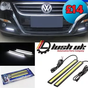 14 CM COB BAR DRL DAYTIME RUNNING LIGHTS UNIVERSAL 12V WATERPROOF BUMPER GRILLE - Picture 1 of 2