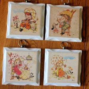 Vintage Home Interior Girly Holz Wandtafeln Homco sehr guter Zustand - Bild 1 von 12