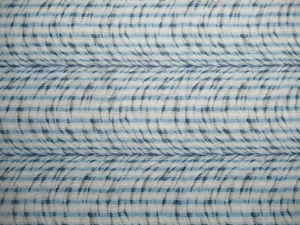 Abstrakte Streifen Wasser fallen Design Blau Weiß Baumwollstoff 20" x 46" W NEU - Bild 1 von 7