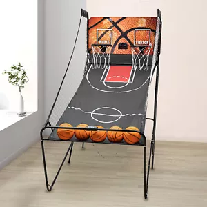 Juego arcade baloncesto interior aros electrónicos dobles tiro 2 jugadores con 5 pelotas - Imagen 1 de 15