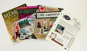 Scrapbook Magazine Lot Memory Makers #33 Core Composition Crop Talk - Picture 1 of 3