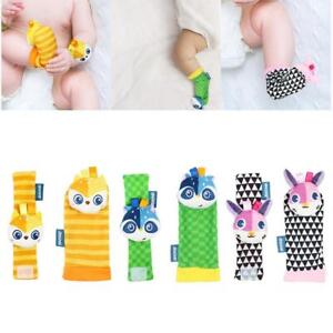 Baby Wrist Rattles Stuffed Animal Rattles Toys for Baby 0-6 Months Infant