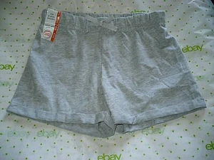 Wonder Nation Girls Pull On Rolled Cuff Shorts Size Medium (7-8) Gray New - Picture 1 of 1