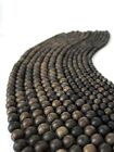 Woode Beads energy beads Bog Oak wood 3000+ years, 8mm-33pcs
