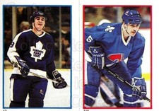 1985-86 O-Pee-Chee Stickers #017-148 Stewart Gavin, Normand Rochefort