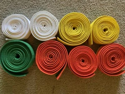 Lote Surtido de Cinturón de Karate - Blanco a Verde  Foto 1 de 4