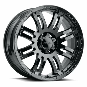 17" Vision Off-Road 375 Warrior Gloss Black Wheel 17x8.5 6x5.5 Truck Rim 25mm - Picture 1 of 6