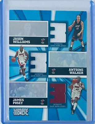 Caja de lujo Topps 2005-06 James Posey, Antoine Walker, Jason Williams (MEM)/250 Foto 1 de 2