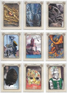 House Of The Dragon Temporada 1 - Juego de 18 cartas de persecución de interpretación de artista casi nuevo tronos - Imagen 1 de 4