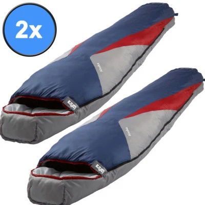 2x Mumienschlafsack Schlafsack Winter -23°C XXL 1900g Alaska Camping Zelt NEU - Bild 1 von 4