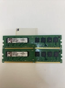 Kingston 2 X 2GB (1GB Each) PC2 - 4200U KVR533D2N4/1G Desktop RAM - Picture 1 of 3