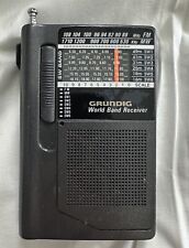 Short Wave Radio Grundig Mini World 100 PE AM/FM Stereo Tested & Working Perfect