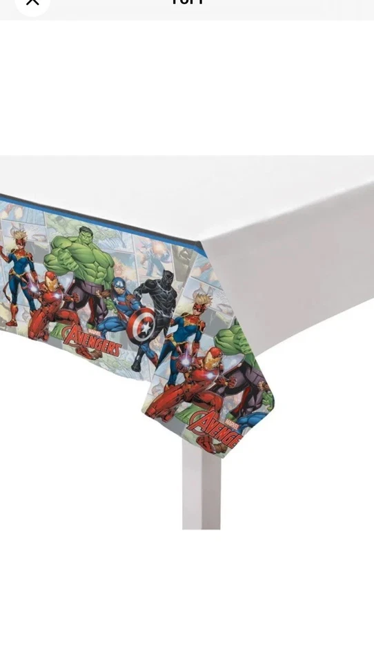 Avengers Party Supplies Paper Tablecover Decoration (1 Piece / 2.4m x 1.3m) - image 1 of 1