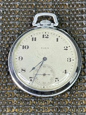 Reloj Bolsillo Elgin 1921, Grado 315 Modelo 3, 15 Joyas Para Reparar Foto 1 de 4