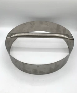 13" Round Steel Ring Cake Cut Outs Pizza Base Cutter with Handle - Picture 1 of 5