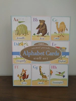 Tarjetas del alfabeto EeBoo Animal Parade - Tarjetas flash de arte de pared de 8" x 10" Foto 1 de 4