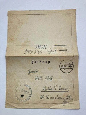 SS Feldpost, Begleit-Bataillon Reichsführer SS, 29.11.1943 - Bild 1 von 2