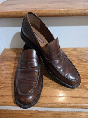 Bullock & Jones 男式 Wejans 鞋码 9 1/2d 棕色皮革 — 第 1/4 张图片