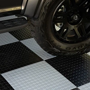 FlooringInc Coin Flex Nitro Garage Flooring Tiles, 20.5" x 20.5", Single Tile - Picture 1 of 22